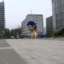 ＮＨＫ大阪放送局、大阪歴史博物館前の光景