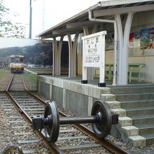 輪島駅プラットホームの名残り。