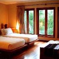 オーシャンフロントはダブルのみ。ツインは海が見えない。