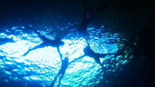 グロットはシュノーケリングでも十分楽しめます！