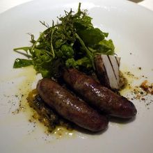 富士幻豚の自家製サルシッチャのグリル 