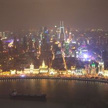 展望台から撮影した外灘