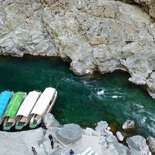 船を目指して下に