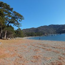 資料館前の海水浴場