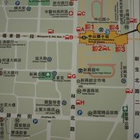 最寄りのMRTの駅の地図。やや左下に上賓大飯店。