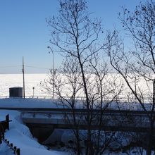 流氷に埋まったオホーツク海