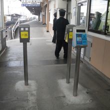 仏生山駅のIrucaカードを使った自動改札機