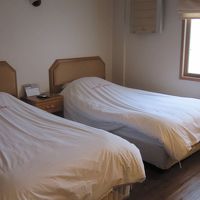 手前のフローリングに荷物を広げられます。横にクローゼット有り