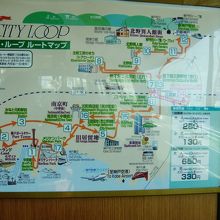 絵地図は分かりやすく、初めての乗車でも安心