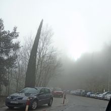 駐車場は参道の横