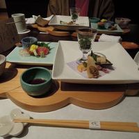 夕食。野菜がたっぷり。