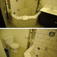 一見浴槽に見えますが、お湯は溜められない構造。