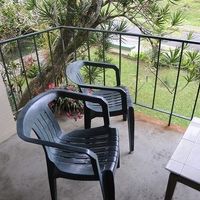 客室付属のベランダ。