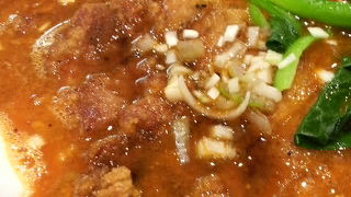 ラーメンにのっかった排骨が美味しいですよ！