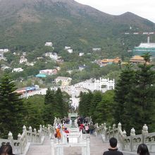 大仏のトコロから、寺を見下ろす