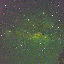 バルコニーから見るミルキーウェイ（天の川）が絶景