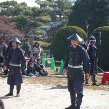 名古屋おもてなし武将隊のパフォーマンス。実に和やかです。