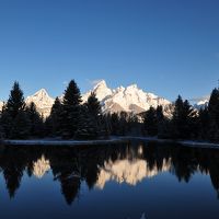 イエローストーン国立公園に隣接するティートン国立公園。