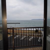 お部屋はオーシャンビュー♪天気が良ければきっと青い海！