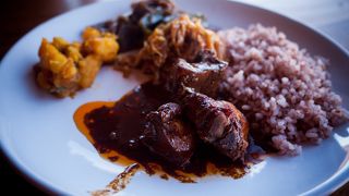 チミラカンを一望できるレストラン