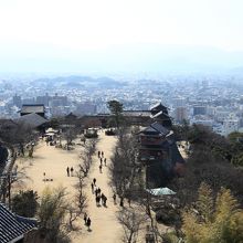 天守閣から