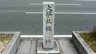 JR環状線「桜ノ宮」駅から徒歩約１０分の大塩の乱「槐（えんじゅ）」跡の碑