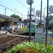 八王子線と内部線の乗換駅