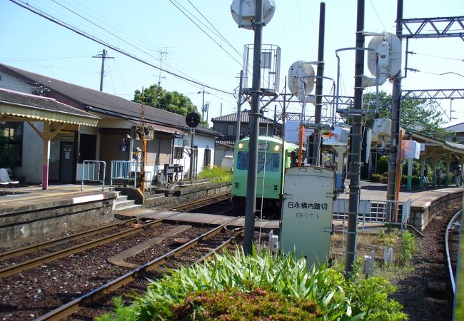 八王子線と内部線の乗換駅