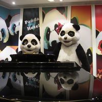 ホテル内にはこんなパンダがいっぱい。