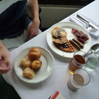 朝食は大満足