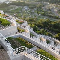 部屋からアドベンチャーワールドを見下ろして