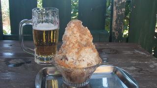 火照った体には「かき氷」と「ビール」が一番