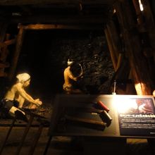 炭鉱内の様子