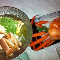 紅ずわい蟹と蟹しゃぶ。