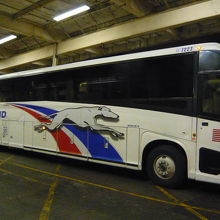 グレイハウンド社のバス