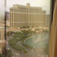 ベラージオの噴水も見えますが・・部屋で見たことありません