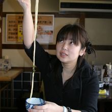 こんぴらうどんは１本が長い！