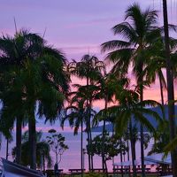 全室オーシャンビュー。夜明けの空がきれいに見えた