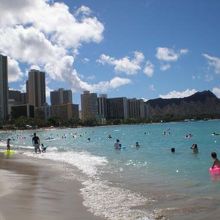 ダイヤモンドヘッドをのぞむ