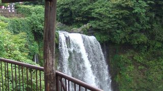 白糸の滝の上！