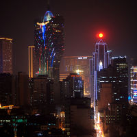 部屋からの夜景（15F）