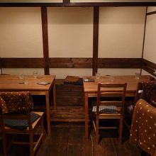 レトロ感いっぱいの店内