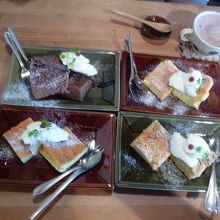 ケーキもまあまあ美味しかったです