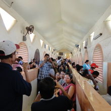 ボート乗り場の待合の様子です。