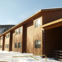 バス付きの客室、「ムース・ロッジ」。