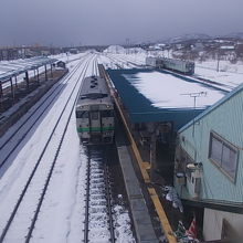 跨線橋から望む景色