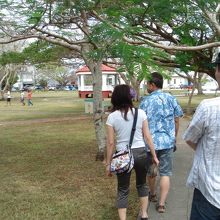 広場からラッテストーン公園へ移動