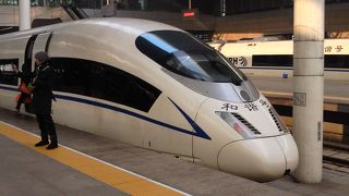 天津から北京への新幹線