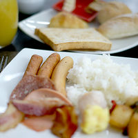 ホテルに併設された『CHIN HOUSE』の朝食。