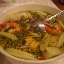 エビのスープ、甘口のものを注文しました